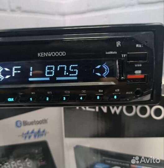 Автомагнитола 1din bluetooth Kenwood x17 USB aux