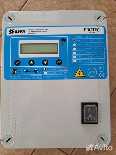 Espa protec ME 220 В, 2,2 кВт