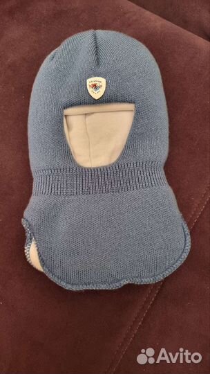 Шапка шлем для новорожденного на 1-3 месяца