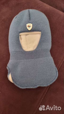 Шапка шлем для новорожденного на 1-3 месяца