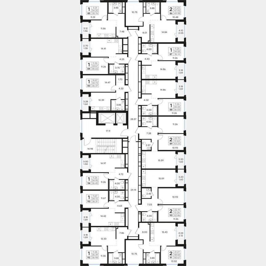 1-к. квартира, 35 м², 9/15 эт.