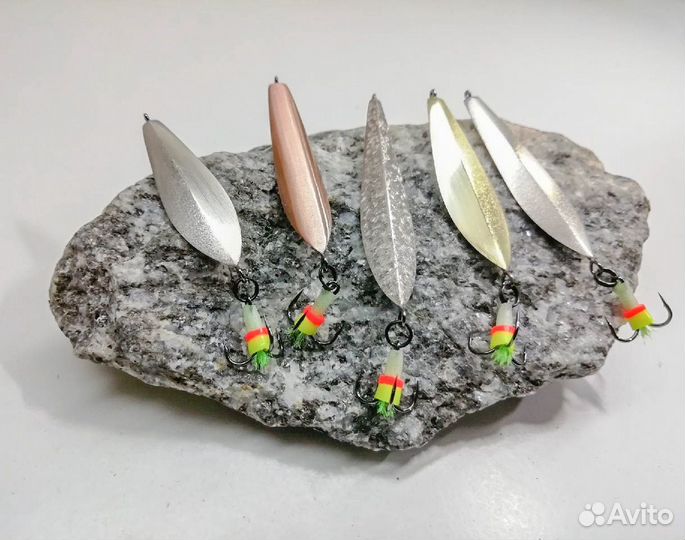 Зимние блесны на окуня ручной работы. Набор 5шт