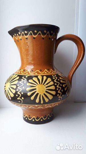 Ваза/Кувшин керамический большой, СССР, винтаж