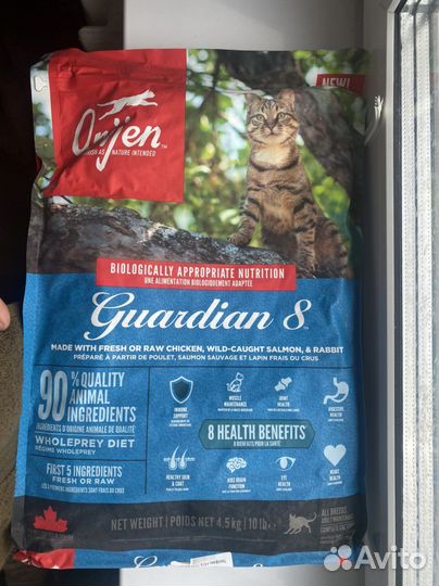 Корм для кошек Orijen Guardian 8 Cat 4,5