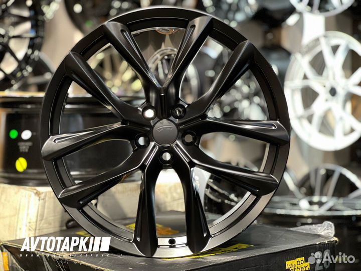 Диски литые R22 Tesla model X satin black