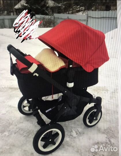 Коляска Bugaboo buffalo 2в1 с подножкой