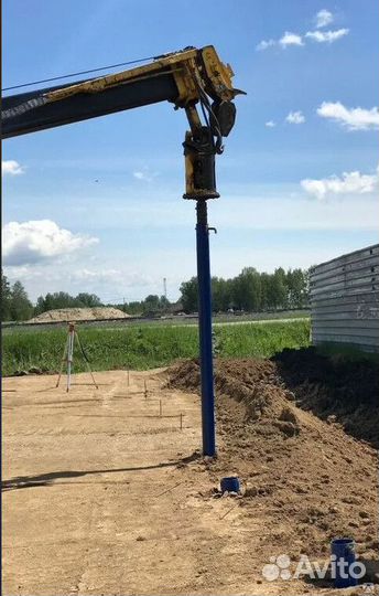 Винтовые сваи, свайный фундамент