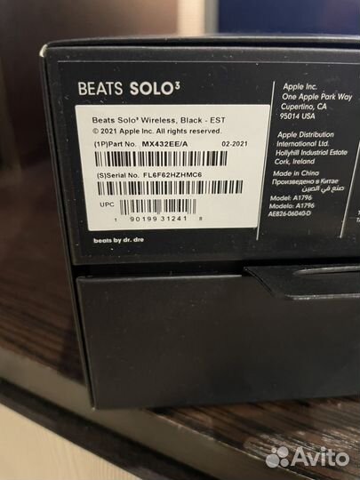 Беспроводные наушники Beats solo 3 Wireless Black
