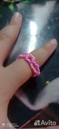 Кольцо из бисера