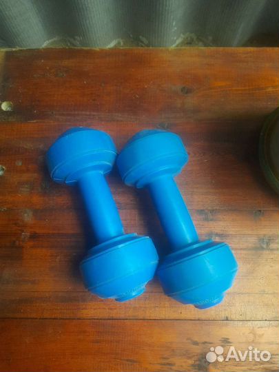 Гантели детские, пластик