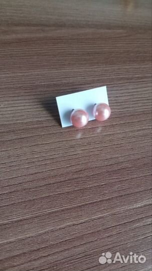 Серьги,розовые