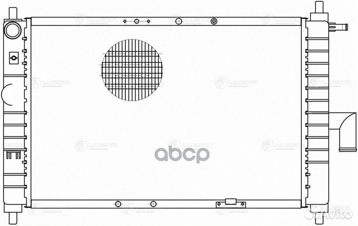 Радиатор основ. алюм. Daewoo Matiz с 2001 г. Chery