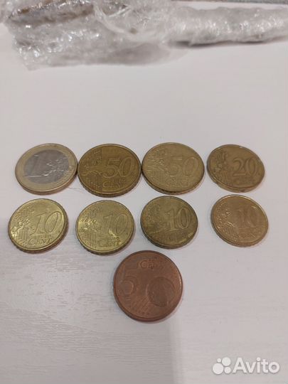 Монеты евро