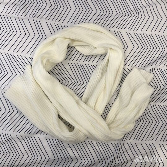 Шарф шерстяной женский белый