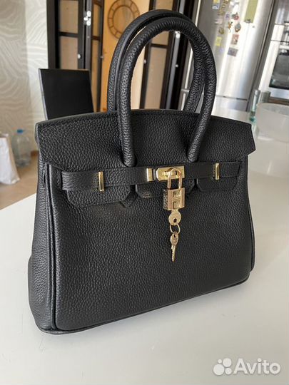 Сумка hermes birkin 25 togo noir gold