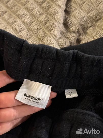 Штаны Burberry Black Logo оригинал