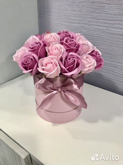 Букеты из мыльных роз