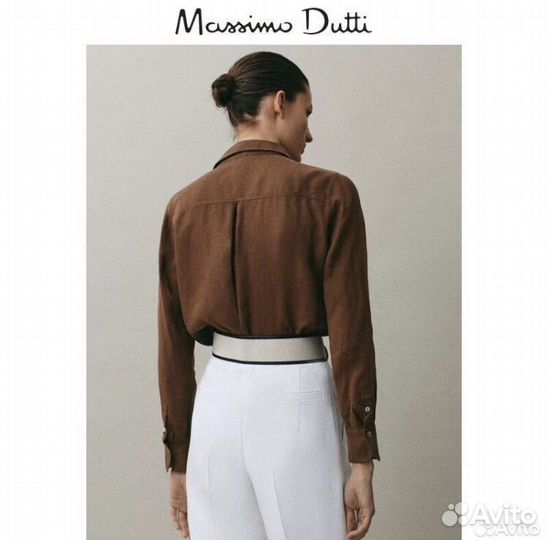 Блузка massimo dutti 100% лен