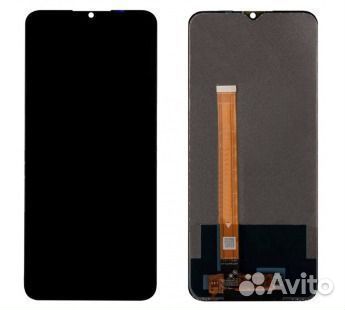 Дисплей для Realme C25 в сборе с тачскрином Черный