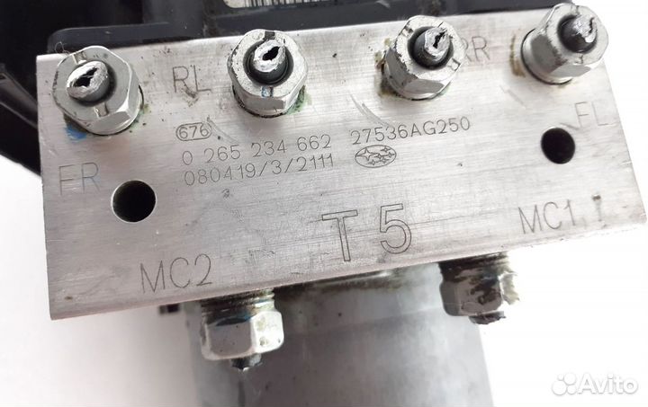 Блок абс, 0265950813 Subaru Outback 2007 - 2009 года