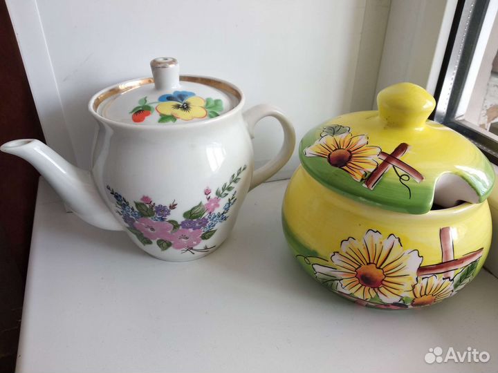 Заварочный чайник 400мл. Сахарница