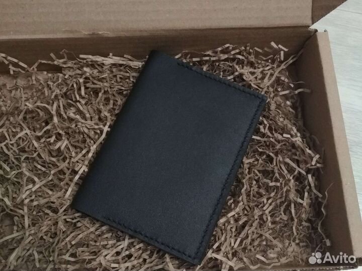 Обложка для автодокументов натуральная кожа