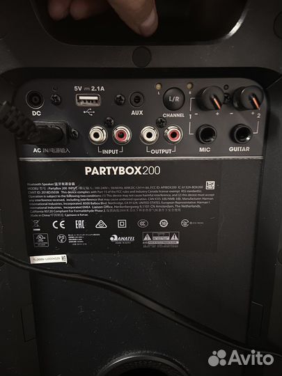 Колонка jbl partybox 200