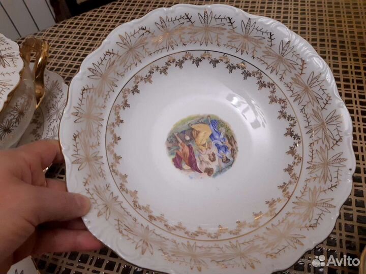 Обеденный сервиз.Мадонна паутинка.Чехия