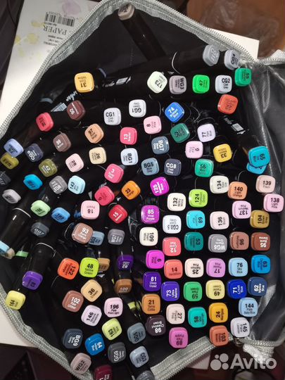 Набор маркеров для рисования и скетчинга 168 штук