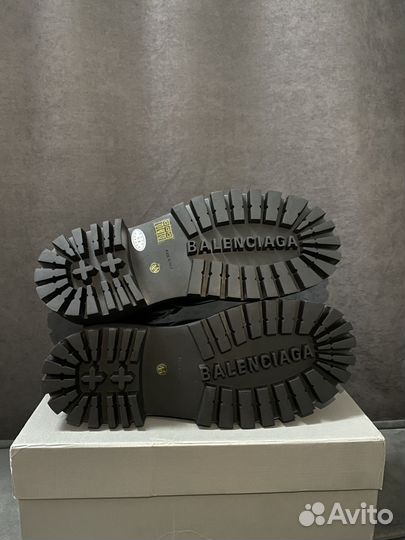 Balenciaga strike leather boots