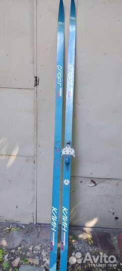 Лыжи беговые деревянные