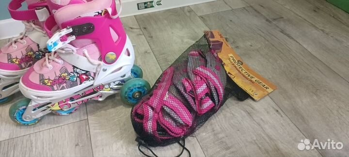 Роликовые коньки детские раздвижные