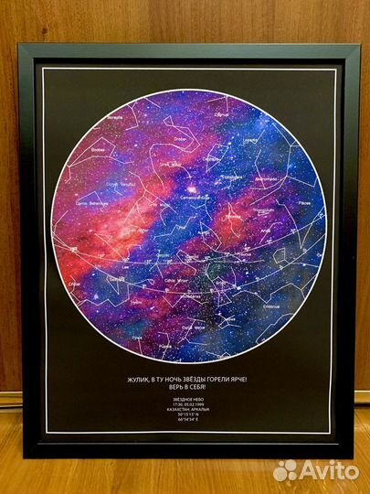 Карта звездного неба, звездная карта томск