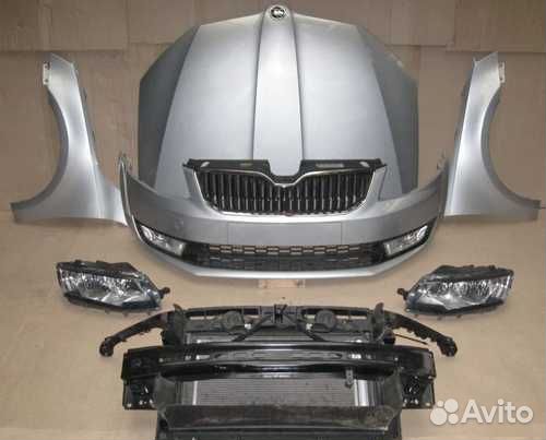 Новая передняя часть в цвет Skoda Octavia A7