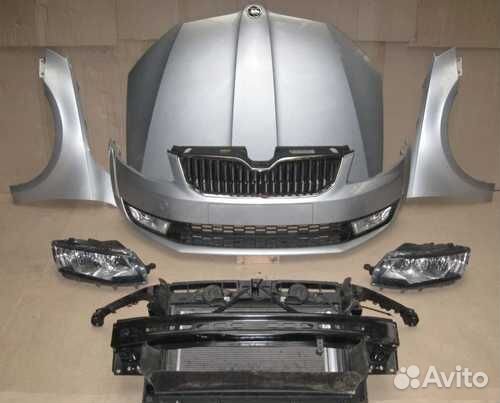 Новая передняя часть в цвет Skoda Octavia A7