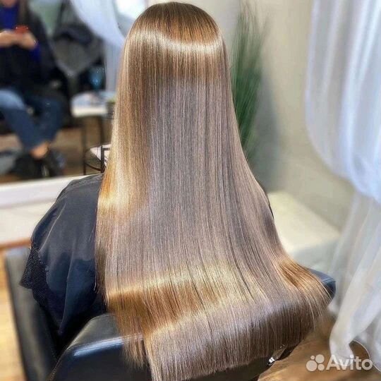 Кератиновое выпрямление волос