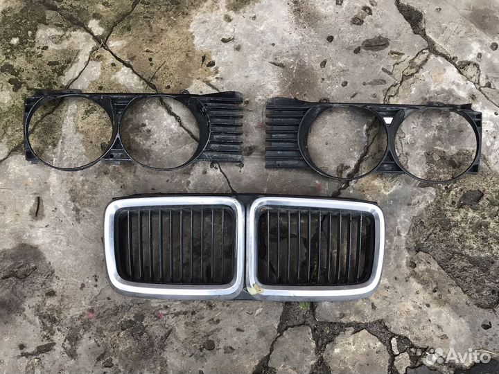 Широкая морда очки решетки радиатора рест bmw е32