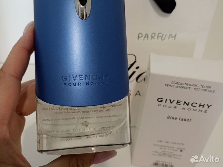 Givenchy blue label оригинал тестер 50 мл