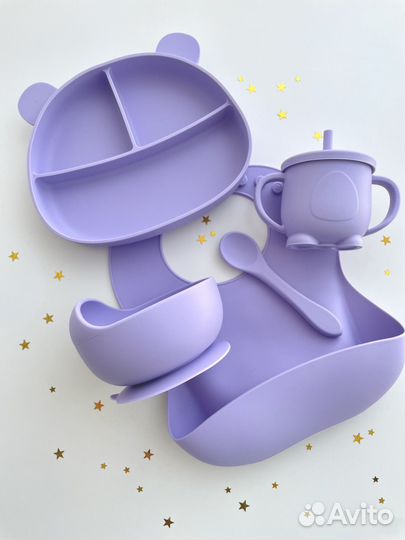 Детская посуда для кормления силиконовая