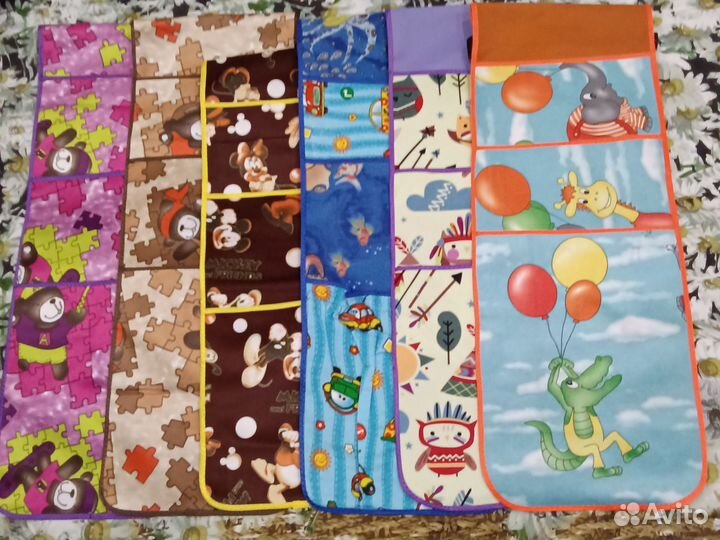 Кармашки на ткани в детский сад