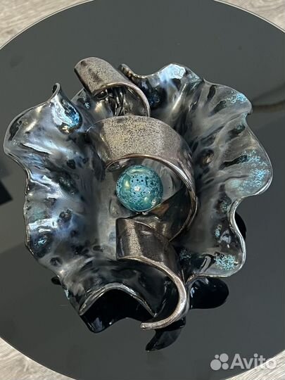 Интерьерная керамическая ваза ручной работы