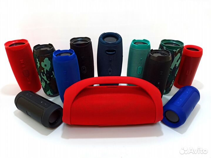 Колонка портативная бумбокс с ручкой и без ручки