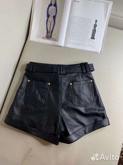 Кожаные шорты Balmain