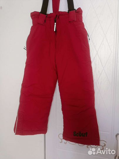 Зимние брюки р.104, полукомбинезон