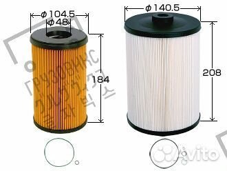 Фильтр масляный / Вставка, VIC (Япония) O-636