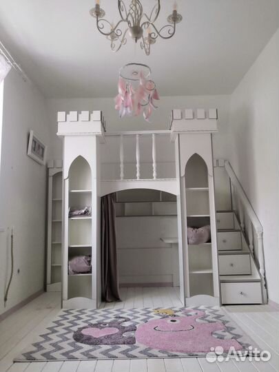 Двухъярусная кровать чердак Замок