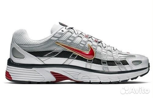 Кроссовки Nike P-6000 white gold red Gore Tex