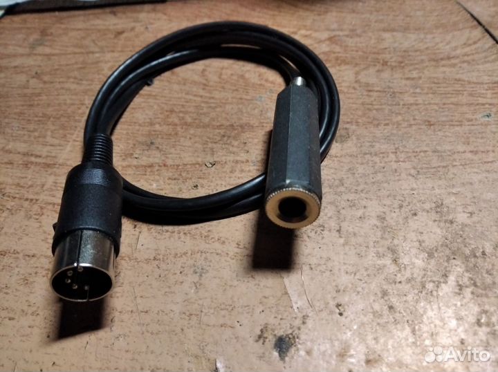 Шнур переходник DIN5 - 2 Jack 6.3mm