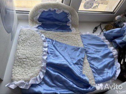 Зимний конверт на выписку для мальчика