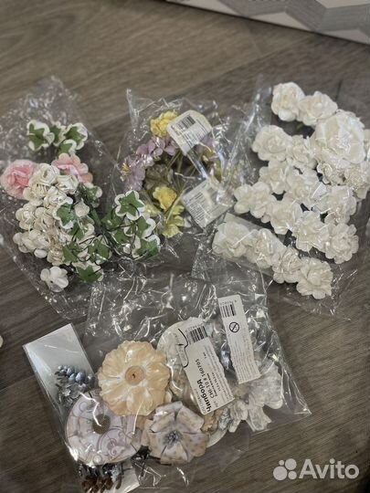 Бумажные цветы для скрапбукинга